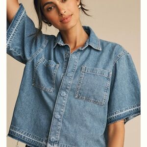 Pilcro Boxy Denim Shirt